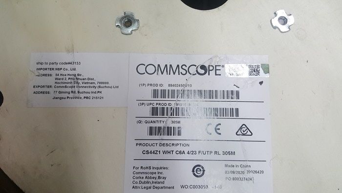Cáp mạng CAT6 chống nhiễu FPT chính hãng AMP/COMMSCOPE