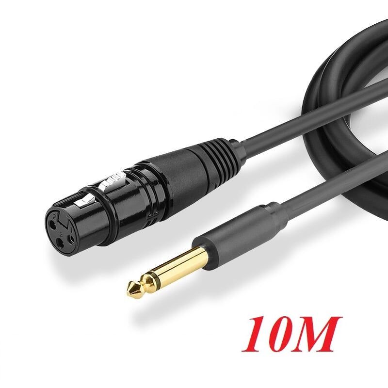 Ugreen 20723 10M màu Đen Cáp âm thanh 6.5mm sang Canon âm AV131 30020723