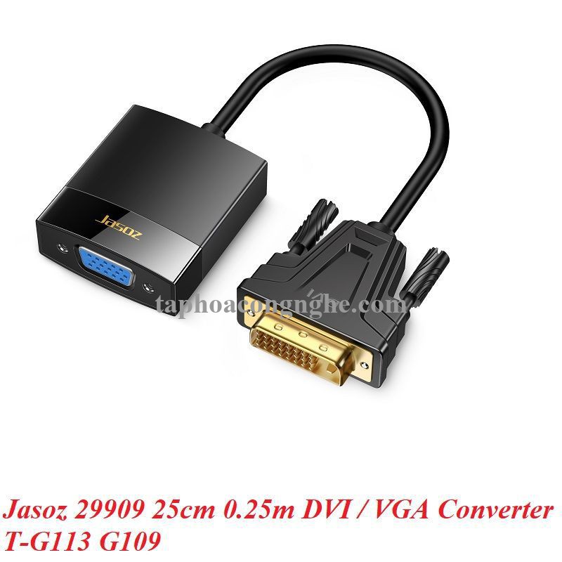 Jasoz 29909 25cm 0.25m DVI / VGA Converter T-G113 G109 30029909