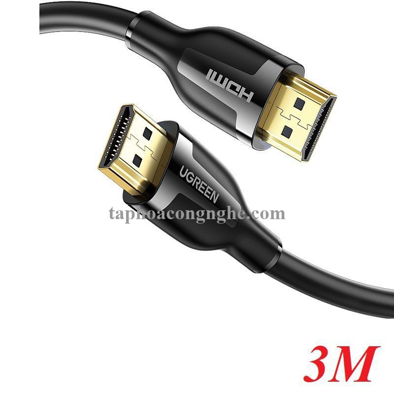 Ugreen 35175 3m 4k60hz v2.0 HDMI Cáp tín hiệu chuẩn 2.0 hỗ trợ phân giải 4K 4k@60hz màu Đen ED030 10035175