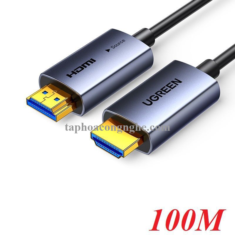 Ugreen 45512 100m 4k60hz v2.0 HDMI Fiber Cable sợi quang AOC 2.0 4K@60Hz HD178 10045512