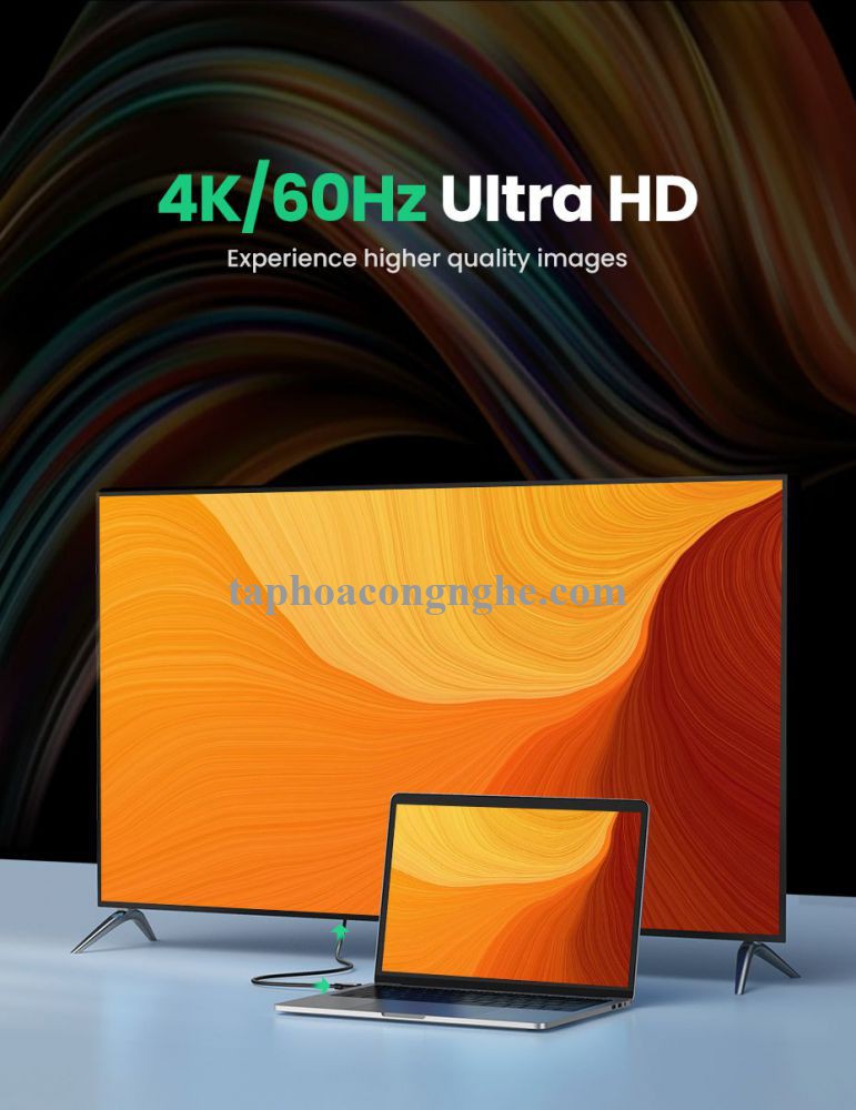 Ugreen 35175 3m 4k60hz v2.0 HDMI Cáp tín hiệu chuẩn 2.0 hỗ trợ phân giải 4K 4k@60hz màu Đen ED030 10035175