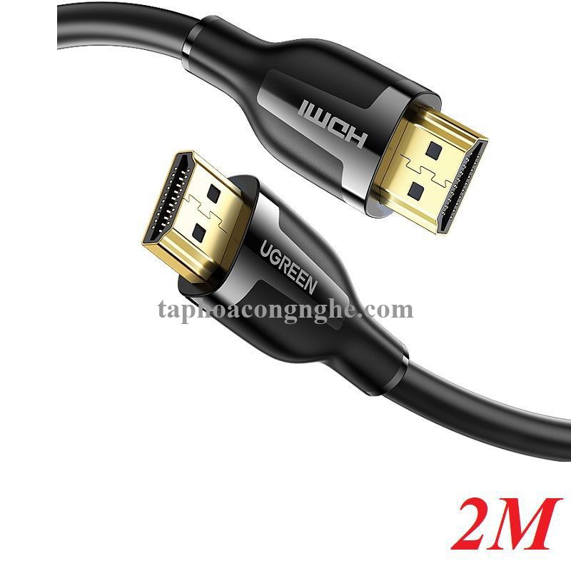 Ugreen 35174 2m 4k60hz v2.0 HDMI Cáp tín hiệu chuẩn 2.0 hỗ trợ phân giải 4K 4k@60hz màu Đen ED030 10035174
