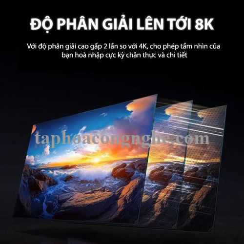 Ugreen 55506 20M 8K@60Hz v2.1 HDMI Fiber Cable 2.1 8k60hz màu xám HD183 10055506