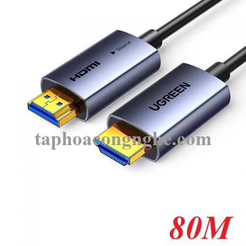 Ugreen 45511 80m 4k60hz v2.0 HDMI Fiber Cable sợi quang AOC 2.0 4K@60Hz HD178 10045511