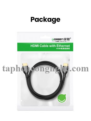 Ugreen 35175 3m 4k60hz v2.0 HDMI Cáp tín hiệu chuẩn 2.0 hỗ trợ phân giải 4K 4k@60hz màu Đen ED030 10035175
