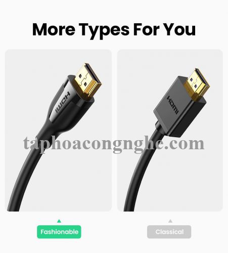 Ugreen 35174 2m 4k60hz v2.0 HDMI Cáp tín hiệu chuẩn 2.0 hỗ trợ phân giải 4K 4k@60hz màu Đen ED030 10035174