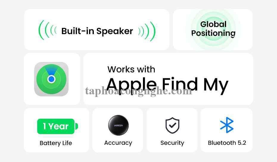 Ugreen 60387 Find My For Apple Device Smart Bluetooth Finder For Iphone Ipad Imac CM520 10060387