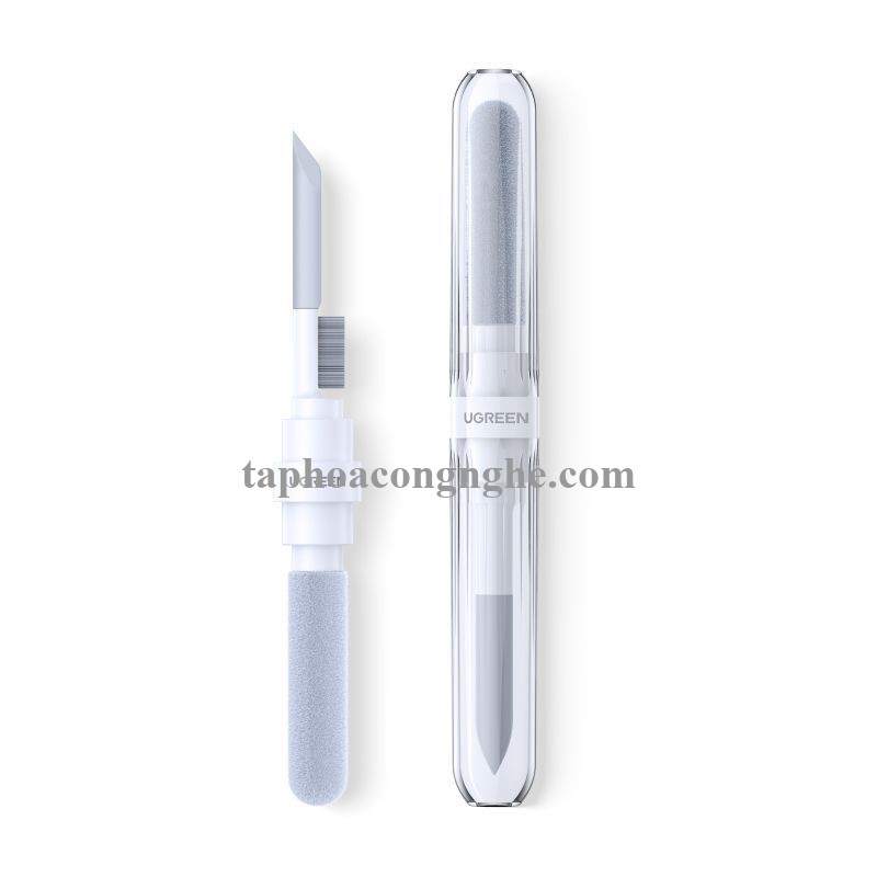 Ugreen 55292 3 trong 1 màu trắng Bộ vệ sinh tai nghe 3in1 chổi típ và bông lau chất liệu nhựa CP01 10055292