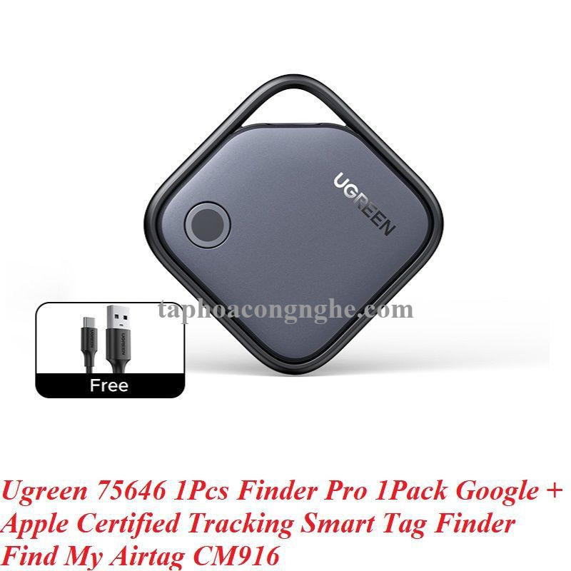 Ugreen 75646 1Pcs Finder Pro 1Pack Google + Apple Certified Tracking Smart Tag Finder Find My Airtag CM916 10075646