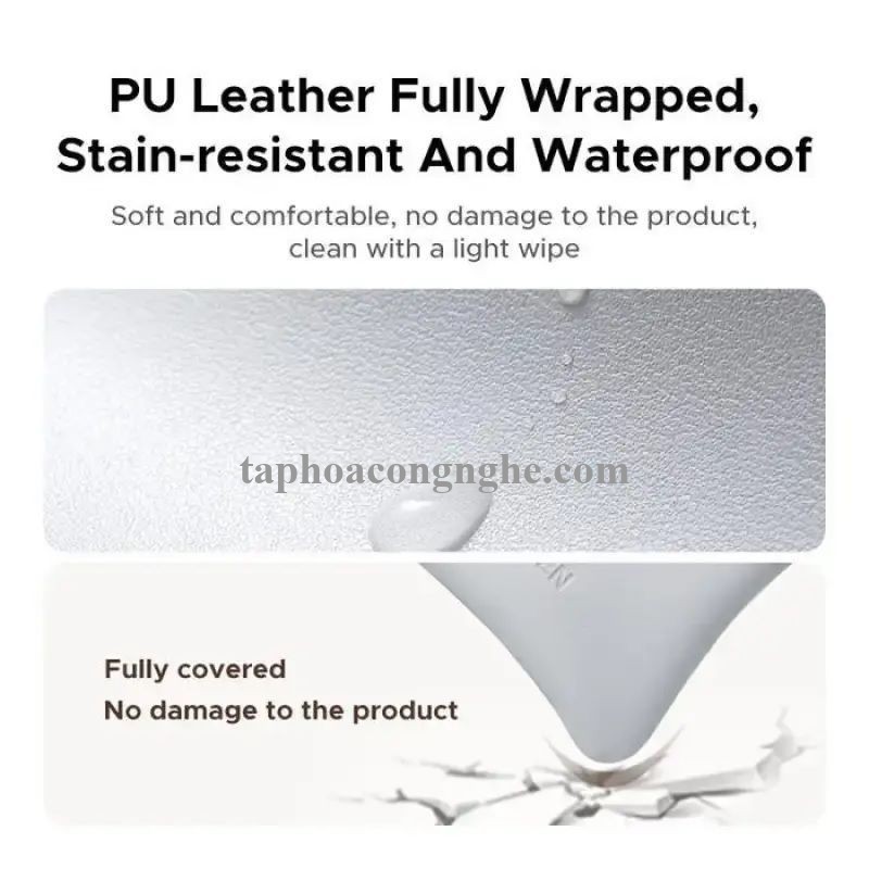Ugreen 55954 110mm x 110mm Túi đựng tai nghe Màu kem đựng phụ kiện nhỏ đa năng chất liệu PU L918 10055954
