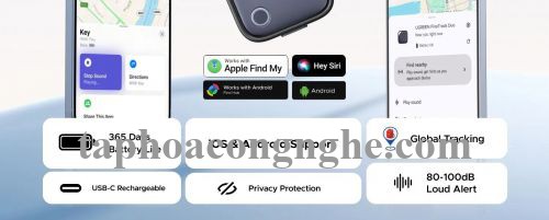 Ugreen 75646 1Pcs Finder Pro 1Pack Google + Apple Certified Tracking Smart Tag Finder Find My Airtag CM916 10075646