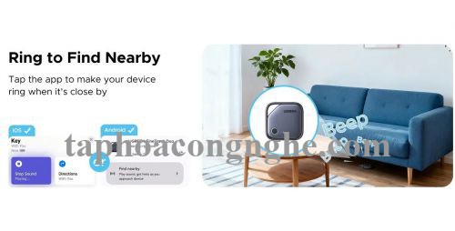 Ugreen 75646 1Pcs Finder Pro 1Pack Google + Apple Certified Tracking Smart Tag Finder Find My Airtag CM916 10075646