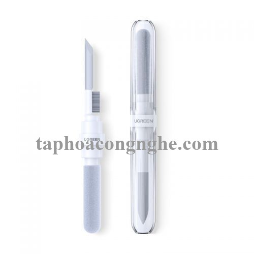 Ugreen 55292 3 trong 1 màu trắng Bộ vệ sinh tai nghe 3in1 chổi típ và bông lau chất liệu nhựa CP01 10055292