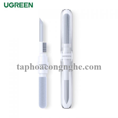Ugreen 55292 3 trong 1 màu trắng Bộ vệ sinh tai nghe 3in1 chổi típ và bông lau chất liệu nhựa CP01 10055292