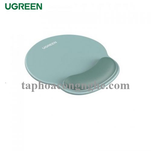 Ugreen 25243 Wrist Rest Ergonomic Precision Mouse Pad Lycra Cloth Pu Bottom Memory Foam Technology Skin-Friendly Non-Slip Mint Green Color LP668 10025243