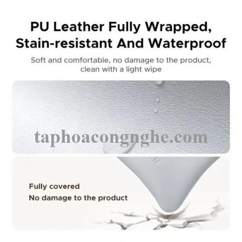 Ugreen 55954 110mm x 110mm Túi đựng tai nghe Màu kem đựng phụ kiện nhỏ đa năng chất liệu PU L918 10055954