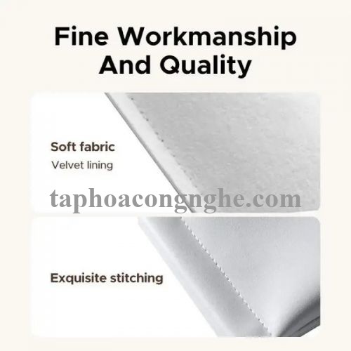 Ugreen 55954 110mm x 110mm Túi đựng tai nghe Màu kem đựng phụ kiện nhỏ đa năng chất liệu PU L918 10055954